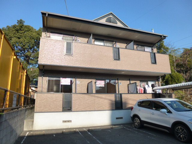 倉敷市藤戸町天城のアパートの外観