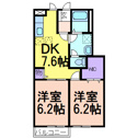 【間取り】 | 2ＤＫ
