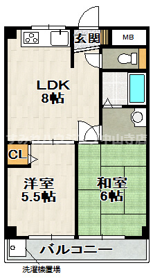 ヴィラミナミ１の間取り