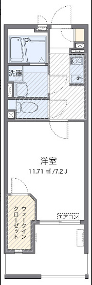 【間取り】 | Ｄ２　ａ１ | 家具家電付き、ロフト付き