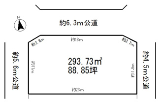 【区画図】 | 80坪超の整形地