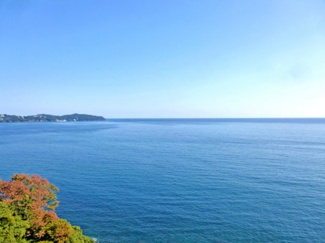 【展望】 | リビング、バスルームから初島・真鶴半島を望むオーシャンビュー！