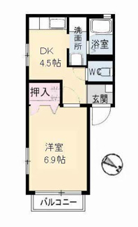 【間取り】 | コンフォートＳ　Ⅲ棟