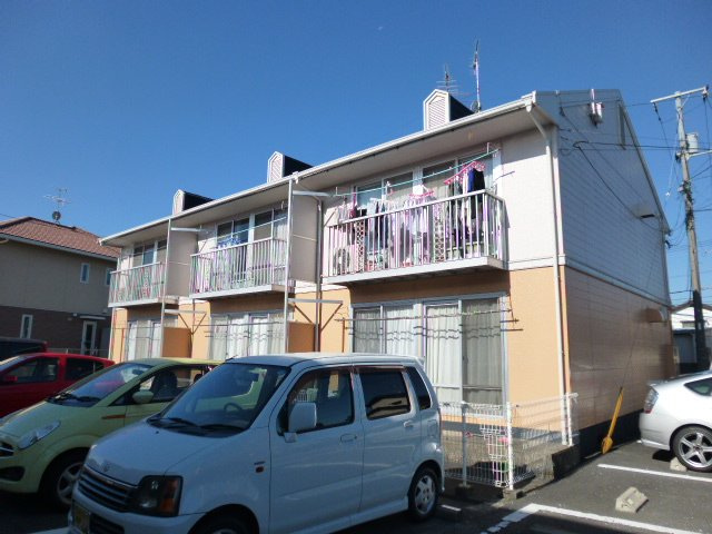 倉敷市茶屋町のアパートの外観