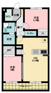 【間取り】 | ル・リオン恒武