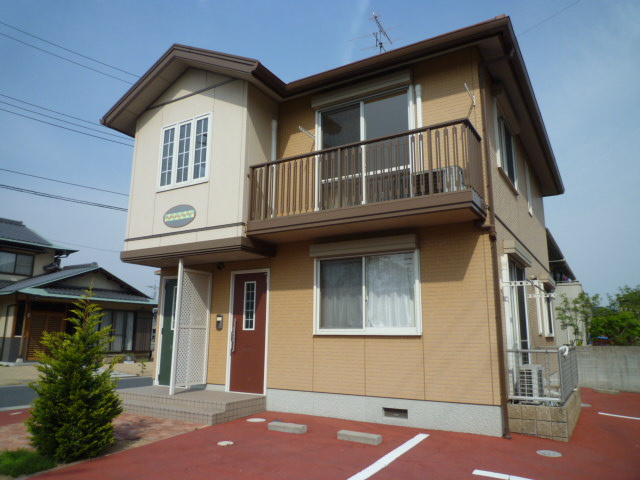 倉敷市茶屋町のアパートの外観