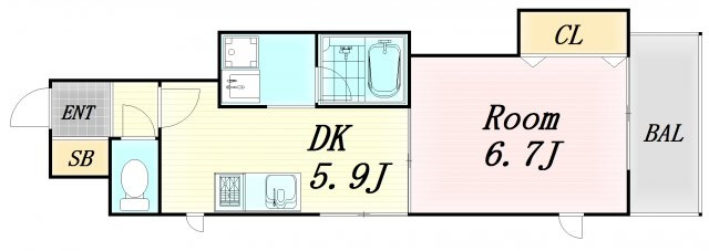 クレイルタワーの間取り
