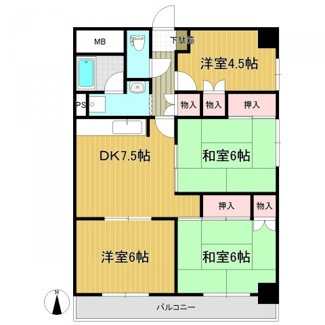 【間取り】 | パークハイツ東口