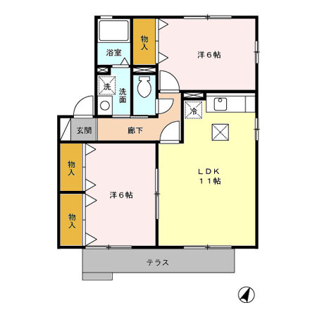 プリマベーラBの間取り
