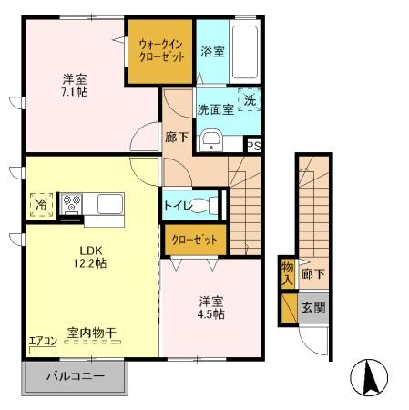 Wildflowerの間取り|2LDK♪