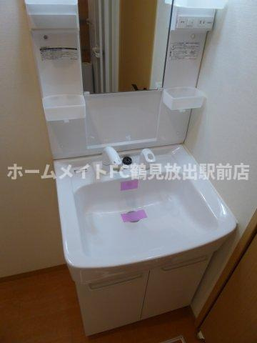 ベルリード森河内ウエスト弐番館の独立洗面台|洗髪洗面台