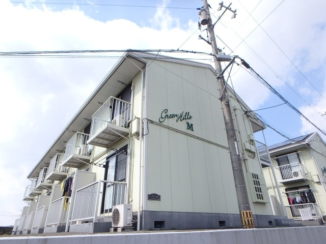 グリーンヒルズの外観|グリーンヒルズ（藤戸町天城　賃貸アパート）外観