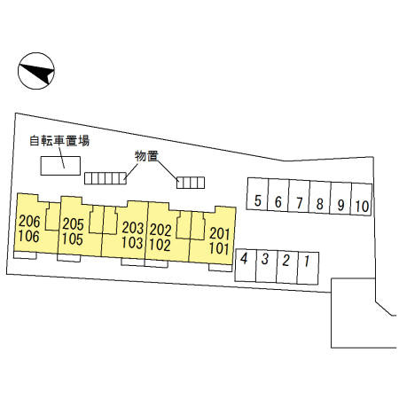 ハイカムール山王の区画図
