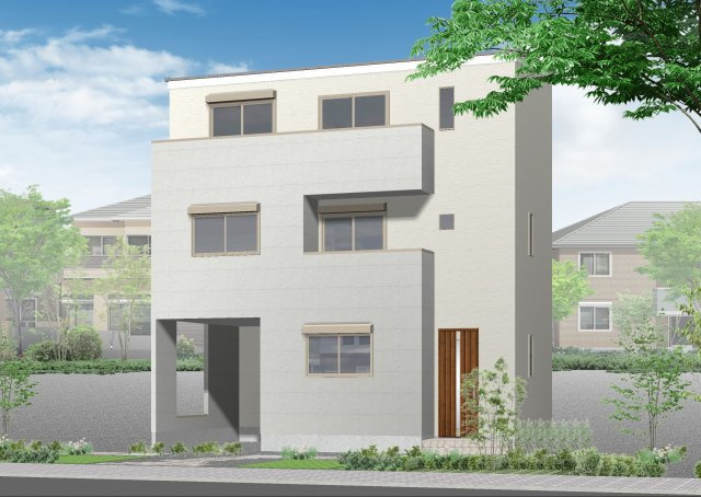 堺市東区菩提町・新築の外観パース|参考プラン外観イメージ