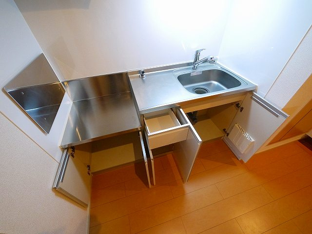 ハーベストⅠのキッチン|きれいなキッチンです