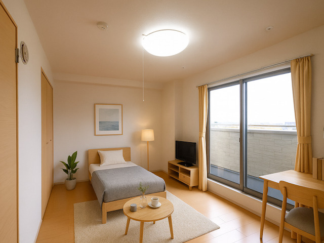 ハーベストⅠの居間・リビング|CGで家具等を配置したもので家具等は含まれません