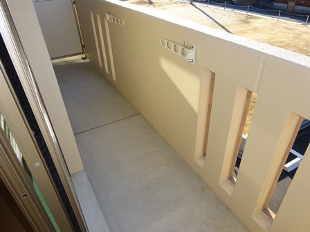 ディアコート清音のバルコニー