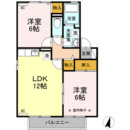 【間取り】 | エスポワール笹本