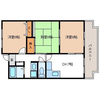 【間取り】 | パラシオン平野