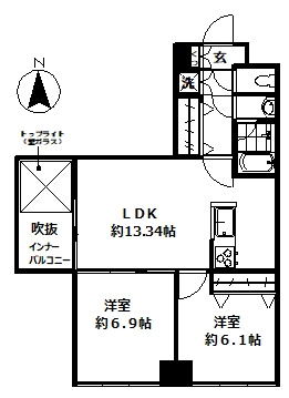 【間取り】 | ラフィナート嶋