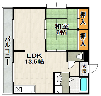 ハイツ中山の間取り