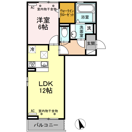 【間取り】 | エスパシオときわⅡ