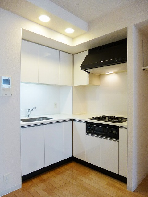 ParkAxis元浅草stageのキッチン|パークアクシス元浅草ステージのキッチンです、グリル付ガス３口ガスシステムキッチンです