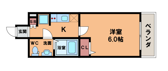 【間取り】 | ラシュレエグゼ天王寺