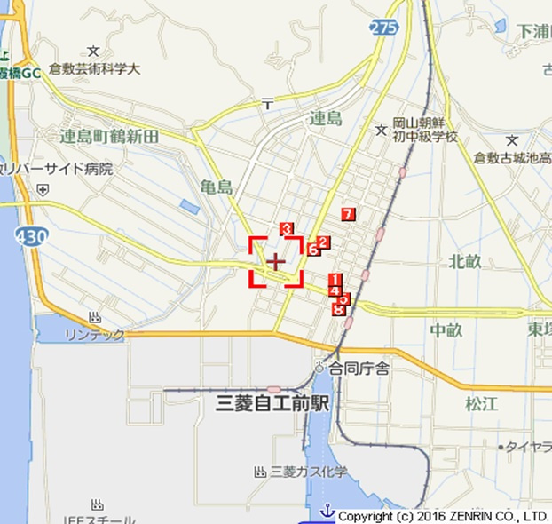 マーチＡの地図