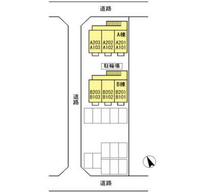 【区画図】 | マーチＢ | 神田　マーチ　１K　区画図