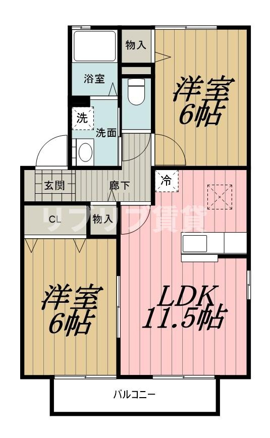 ヴェルクレール壱番館の間取り