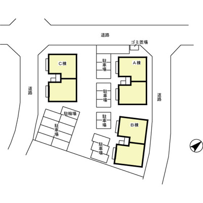 【駐車場】 | リビングタウン陽光台A