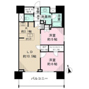【間取り】 | 58.05㎡2LDK