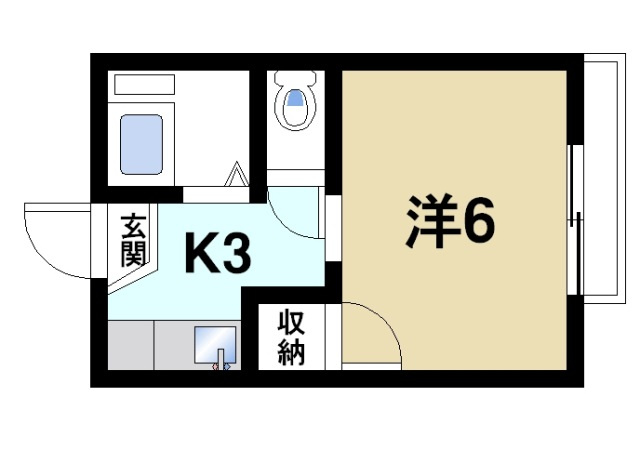 メゾン河合Bの間取り
