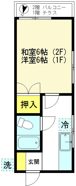 ハイツ富沢の間取り|シングル物件【ハイツ富沢】