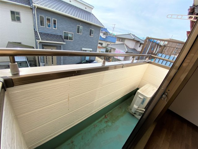 オアシス中根のバルコニー