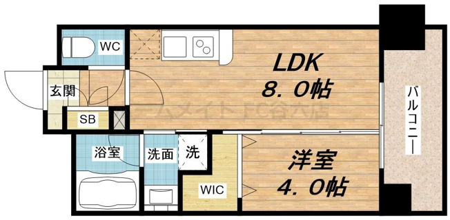 【間取り】 | アーバネックス北堀江Ⅱ