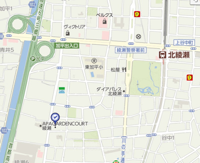 【地図】 | グリーンパーク第１８綾瀬