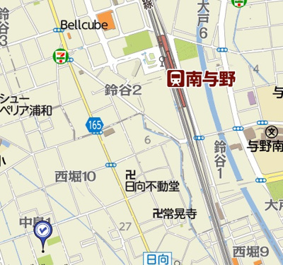 【地図】 | ビューパレー浦和南元宿