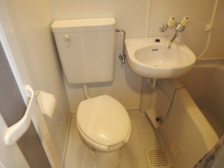 カザリヤマンションＣのトイレ|3点ユニット