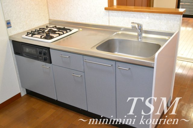 エスパシオ２１のキッチン|２口ガスシステムキッチン