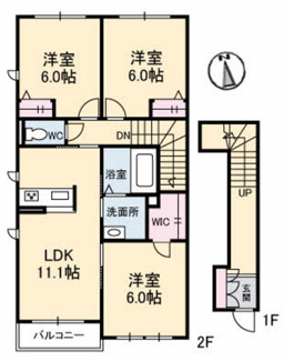 【間取り】 | ドリーミオ　Ｃ棟