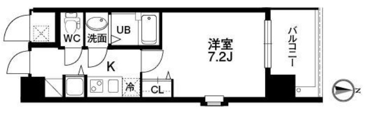 クラウンハイム北心斎橋フラワーコート　BRAVI不動産の間取り|【クラウンハイム北心斎橋フラワーコート】間取り