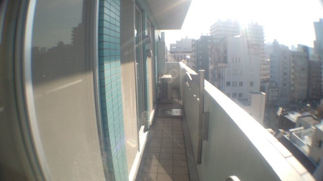 台東区台東２丁目の賃貸マンションのバルコニー