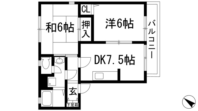 【間取り】 | ファミール萩原