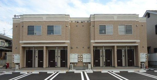 倉敷市茶屋町のアパートの外観|完成予想図