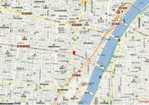 台東区蔵前３丁目の事務所の地図