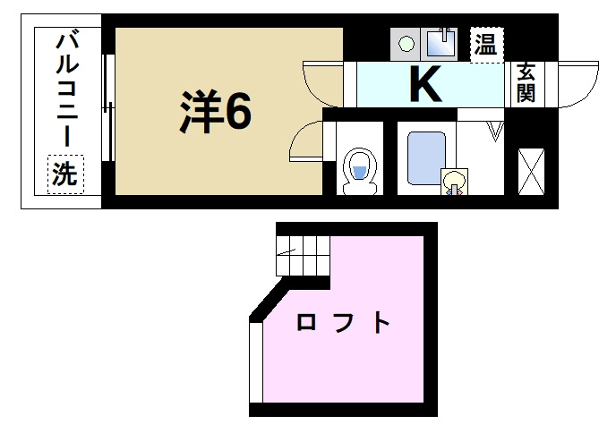 シティパレス21法蓮P-2の間取り|間取り