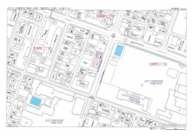 エスト加賀野の地図|２台目P