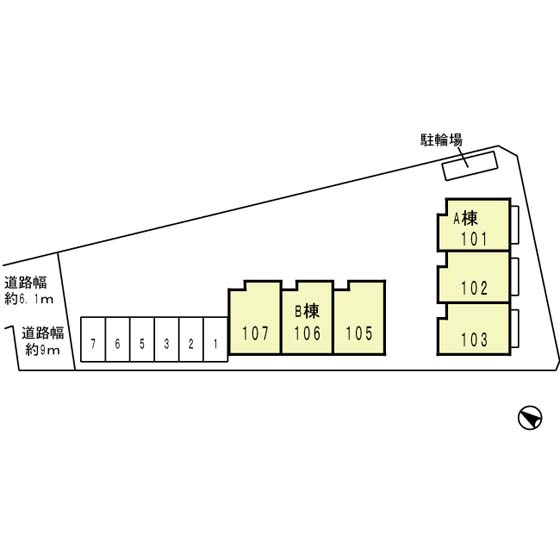 Green Garden in Guminokiの区画図